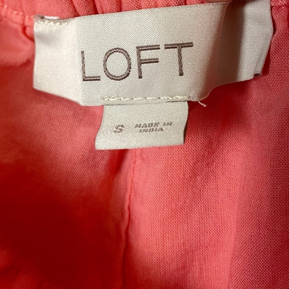 Loft Embroidered Tiered Midi Skirt in Paradise Peach - Picture 6 of 9